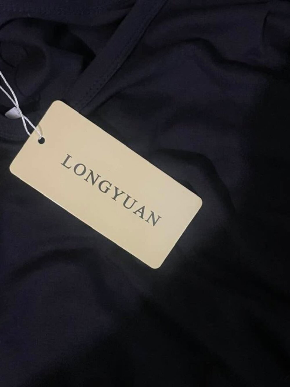 NWT Longyuan Black Short Sleeve Maxi Dress Plus Size 2X Flowy Minimalist - Picture 6 of 10